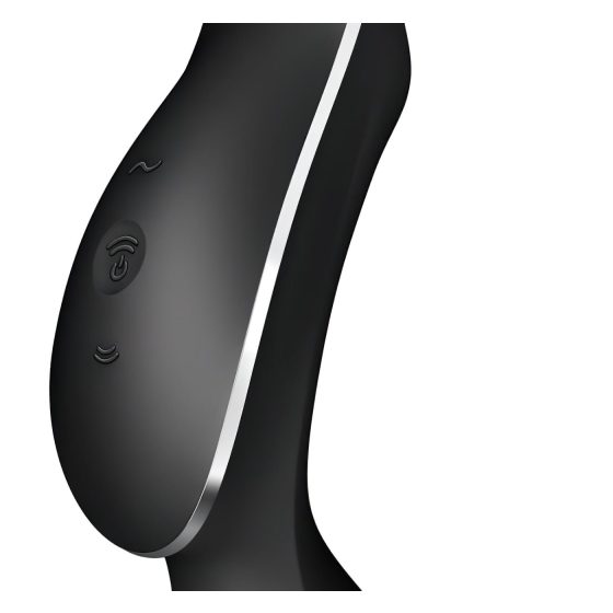 Satisfyer Curvy Trinity 2 - vzduchová 2v1 vibrátor (černá)