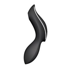   Satisfyer Curvy Trinity 2 - nabíjecí vaginální vibrátor se stimulátorem klitorisu (černý)