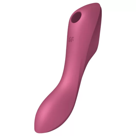 Satisfyer Curvy Trinity 3 - vibrační 2v1 stimulátor s tlakovými vlnami (červený)