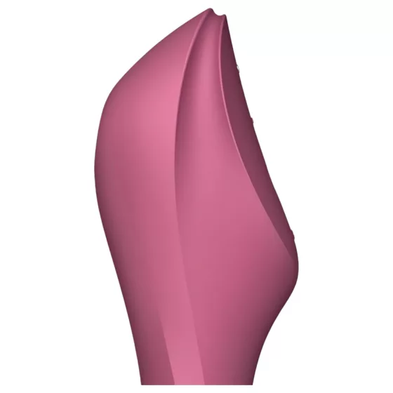 Satisfyer Curvy Trinity 3 - vibrační 2v1 stimulátor s tlakovými vlnami (červený)