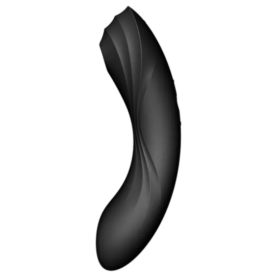 Satisfyer Curvy Trinity 4 - 2v1 vibrátor s tlakovými vlnami (černý)