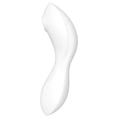   Satisfyer Curvy Trinity 5+ - aplikací ovládaný 2v1 vibrátor (bílý)
