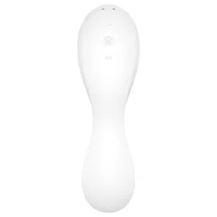   Satisfyer Curvy Trinity 5+ - aplikací ovládaný 2v1 vibrátor (bílý)