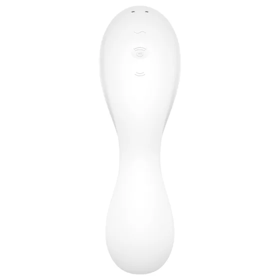 Satisfyer Curvy Trinity 5+ - aplikací ovládaný 2v1 vibrátor (bílý)