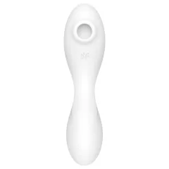   Satisfyer Curvy Trinity 5+ - aplikací ovládaný 2v1 vibrátor (bílý)