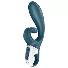   Satisfyer Hug Me - vibrátor na klitoris s ramenem - chytrý - modrý