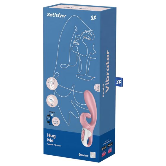 Satisfyer Hug Me - chytrý vibrátor s ramínky na klitoris (růžový)