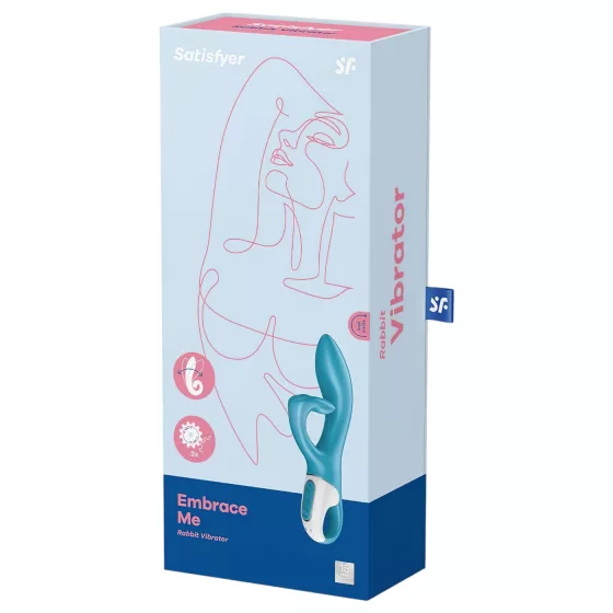 Satisfyer Embrace Me - vibrátor s ramenem na klitoris - dobíjecí - tyrkysový