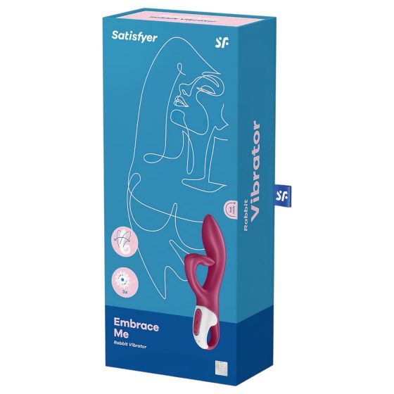 Satisfyer Embrace Me - nabíjecí vibrátor s raménkem na klitoris (červený)