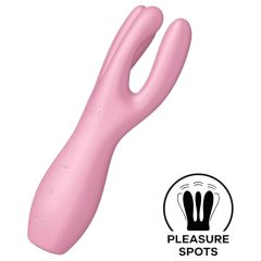   Satisfyer Threesome 3 - akumulátorový klitorální vibrátor (růžový)