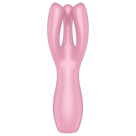 Satisfyer Threesome 3 - akumulátorový klitorální vibrátor (růžový)