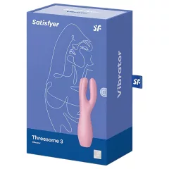   Satisfyer Threesome 3 - akumulátorový vibrátor na klitoris (růžový)