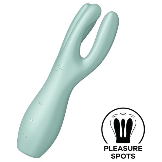 Satisfyer Threesome 3 - dobíjecí klitoriální vibrátor (máta)