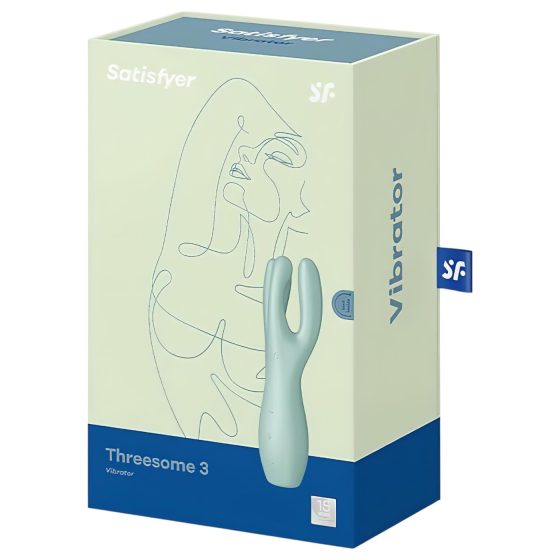 Satisfyer Threesome 3 - dobíjecí klitoriální vibrátor (máta)