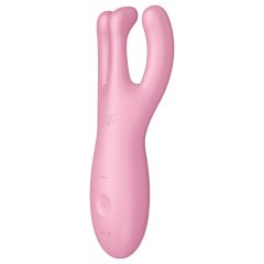   Satisfyer Threesome 4 - chytrý vibrátor na klitoris - růžový