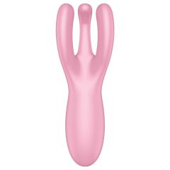   Satisfyer Threesome 4 - chytrý vibrátor na klitoris - růžový