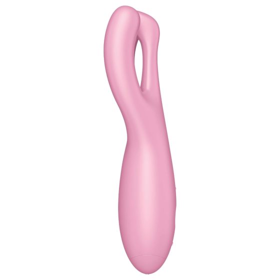Satisfyer Threesome 4 - chytrý vibrátor na klitoris - růžový