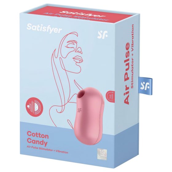 Satisfyer Cotton Candy - bezdotykový stimulátor klitorisu (korálový)