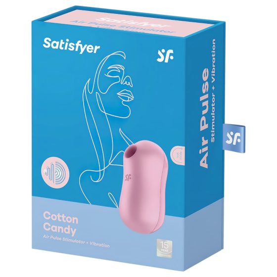 Satisfyer Cotton Candy - akumulátorový vzduchový stimulátor klitorisu (fialový)
