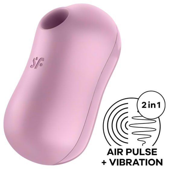 Satisfyer Cotton Candy - akumulátorový vzduchový stimulátor klitorisu (fialový)