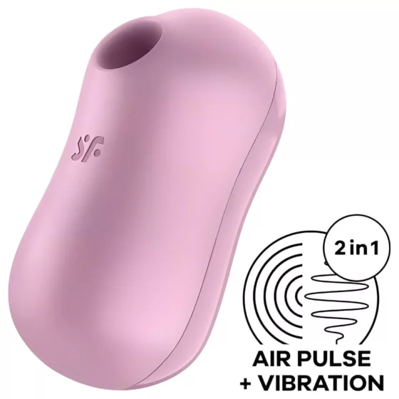 Satisfyer - vibrační stimulátor klitorisu s tlakovými vlnami - fialový, dobíjecí