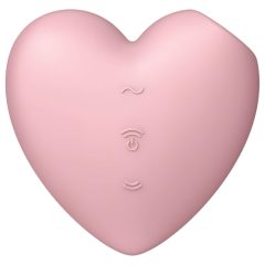   Satisfyer Cutie Heart - akumulátorový vzduchový stimulátor klitorisu (růžový)