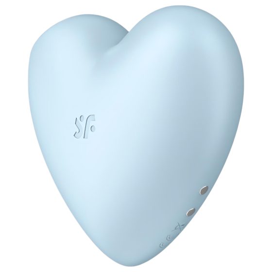 Satisfyer Cutie Heart - stimulátor klitorisu s vlnami vzduchu - modrý, dobíjecí