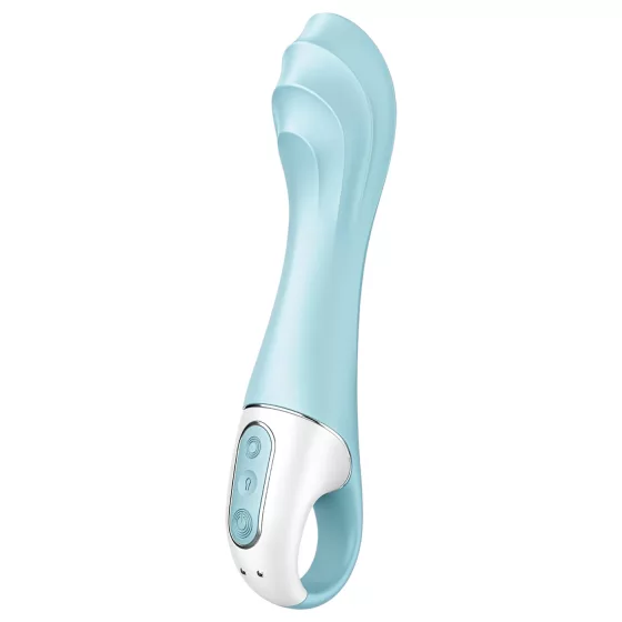 Satisfyer Air Pump Vibrator 5 - ovládaný aplikací (modrý)
