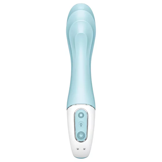 Satisfyer Air Pump Vibrator 5 - ovládaný aplikací (modrý)