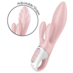   Satisfyer Air Pump Bunny 3 - nafukovací vibrátor (růžový)