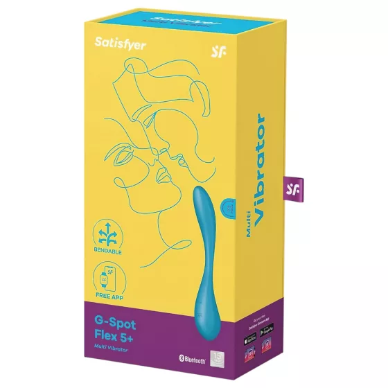 Satisfyer - vibrátor na G-bod - flexibilní, chytrý, zelený