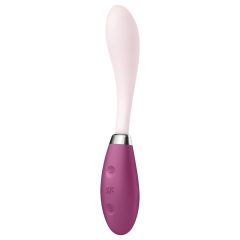   Satisfyer - vibrátor na G bod - flexibilní, dobíjecí - růžovo-červený