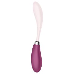   Satisfyer - vibrátor na G bod - flexibilní, dobíjecí - růžovo-červený