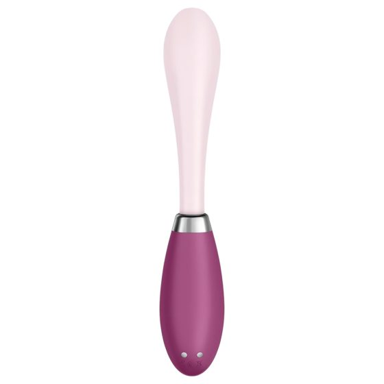 Satisfyer G-Spot Flex 3 - akumulátorový G-bod vibrátor (růžovo-červený)