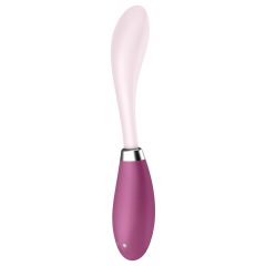   Satisfyer - vibrátor na G bod - flexibilní, dobíjecí - růžovo-červený