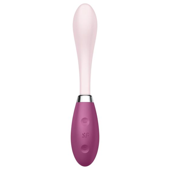 Satisfyer G-Spot Flex 3 - akumulátorový G-bod vibrátor (růžovo-červený)