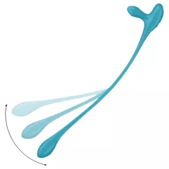   Satisfyer - anální vibrátor a erekční kroužek - dobíjecí, modrý