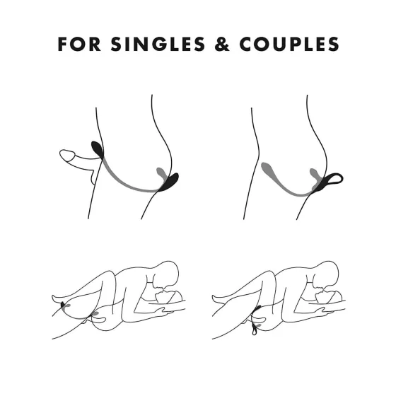 / Satisfyer Plug & Play - akumulátorový anální vibrátor a erekční kroužek (modrý)