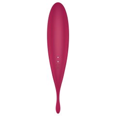   Satisfyer Twirling Pro - chytrý 2v1 vibrátor na klitoris (červený)