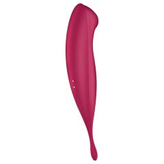   Satisfyer Twirling Pro - chytrý 2v1 vibrátor na klitoris (červený)