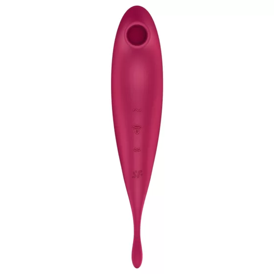 / Satisfyer Twirling Pro - aplikací řízený vibrátor na klitoris (červený)