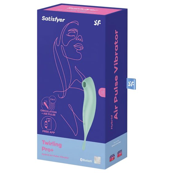 Satisfyer Twirling Pro – chytrý 2v1 klitorální vibrátor (máta)