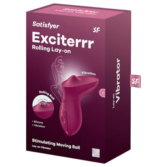 Satisfyer Exciterrr - rotační perličkový klitorální vibrátor (červený)