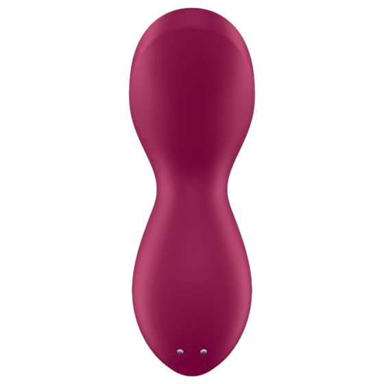 Satisfyer Exciterrr - rotační perličkový klitorální vibrátor (červený)
