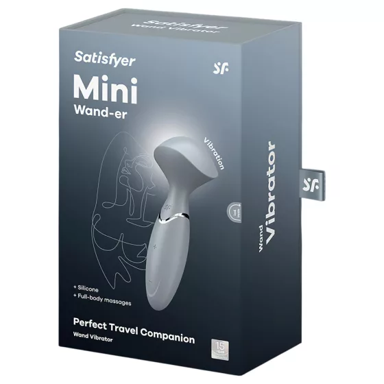 Satisfyer Mini Wand-er - masážní vibrátor (šedý)