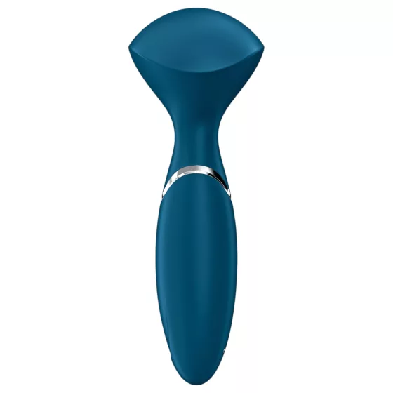 Satisfyer Mini Wand-er - masážní vibrátor voděodolný - modrý