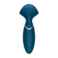   Satisfyer Mini Wand-er - dobíjecí, vodotěsný masážní vibrátor (modrý)