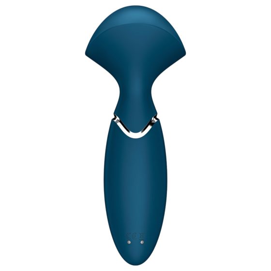 Satisfyer Mini Wand-er - vodotěsný masážní vibrátor (modrý)