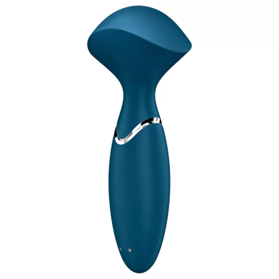 Satisfyer Mini Wand-er - masážní vibrátor voděodolný - modrý