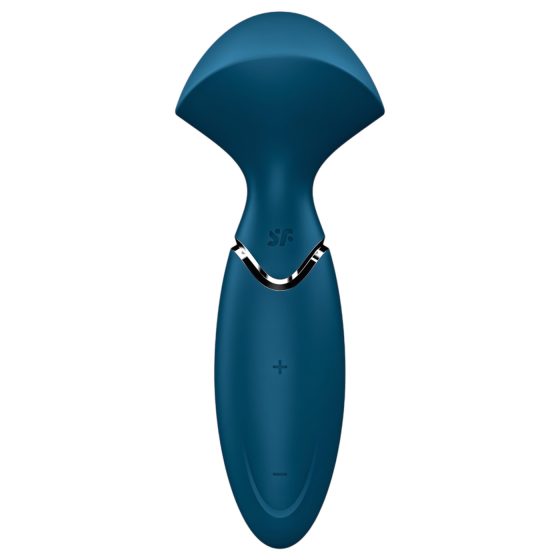 Satisfyer Mini Wand-er - vodotěsný masážní vibrátor (modrý)